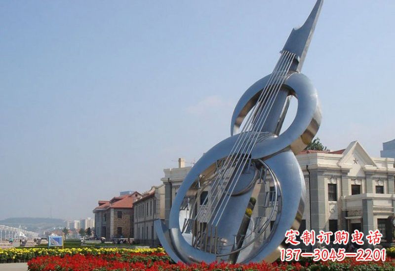 沧州不锈钢大提琴雕塑
