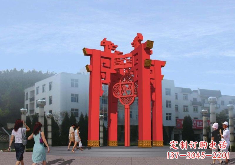 沧州不锈钢灯笼雕塑——点亮城市美景
