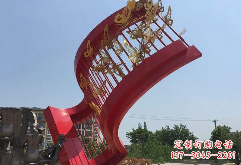 沧州不锈钢蝴蝶灵动的艺术雕塑