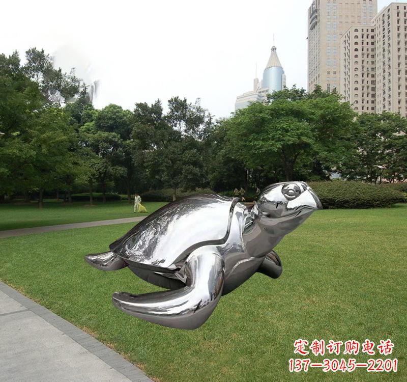 沧州不锈钢海龟雕塑传承海洋文化的象征