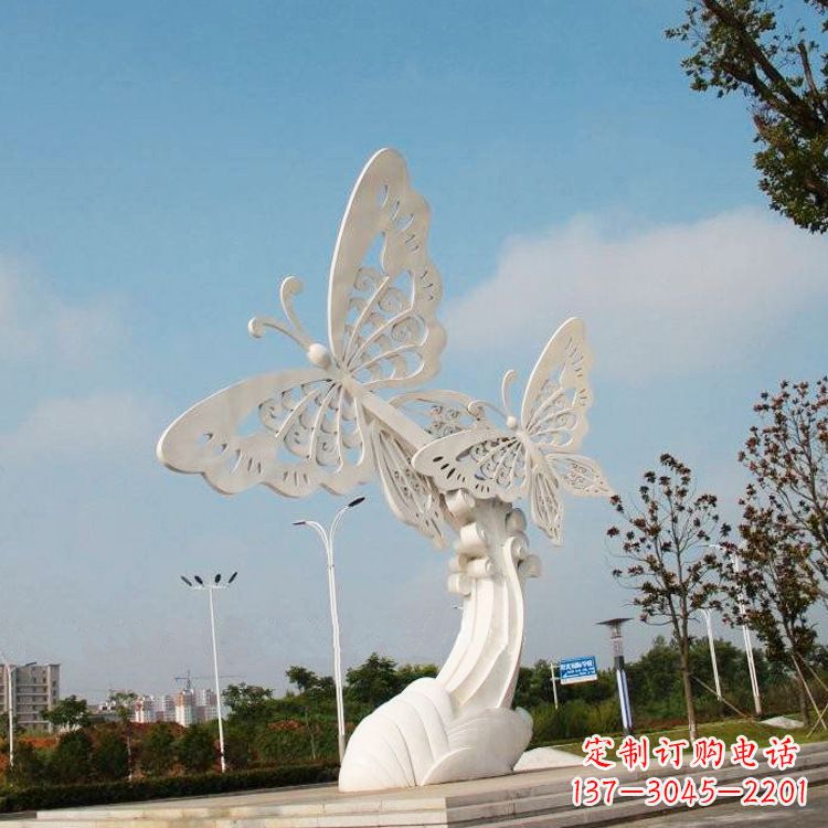 沧州不锈钢蝴蝶雕塑——美丽传递自然之美