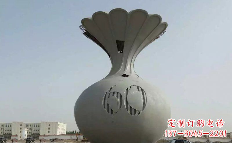 沧州不锈钢花篮雕塑精美绝伦