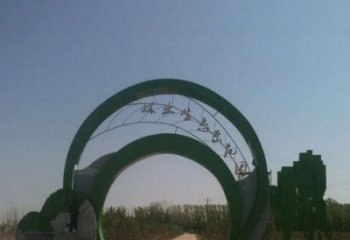 沧州不锈钢拱门雕塑给家园增添艺术气息