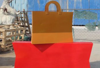 沧州精美不锈钢购物袋雕塑