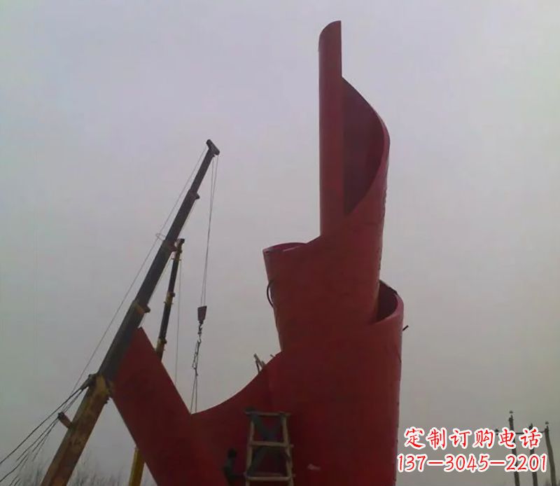 沧州不锈钢火炬雕塑点燃社会进步的火炬