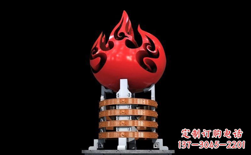 沧州不锈钢火炬雕塑传承奋进精神