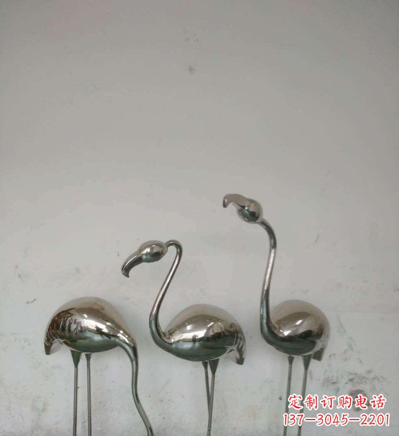 沧州不锈钢火烈鸟雕塑把自然之美带入公园