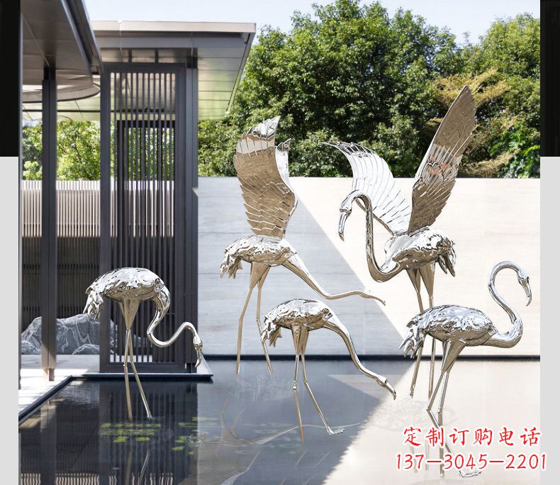 沧州不锈钢火烈鸟雕塑雕刻艺术的精粹