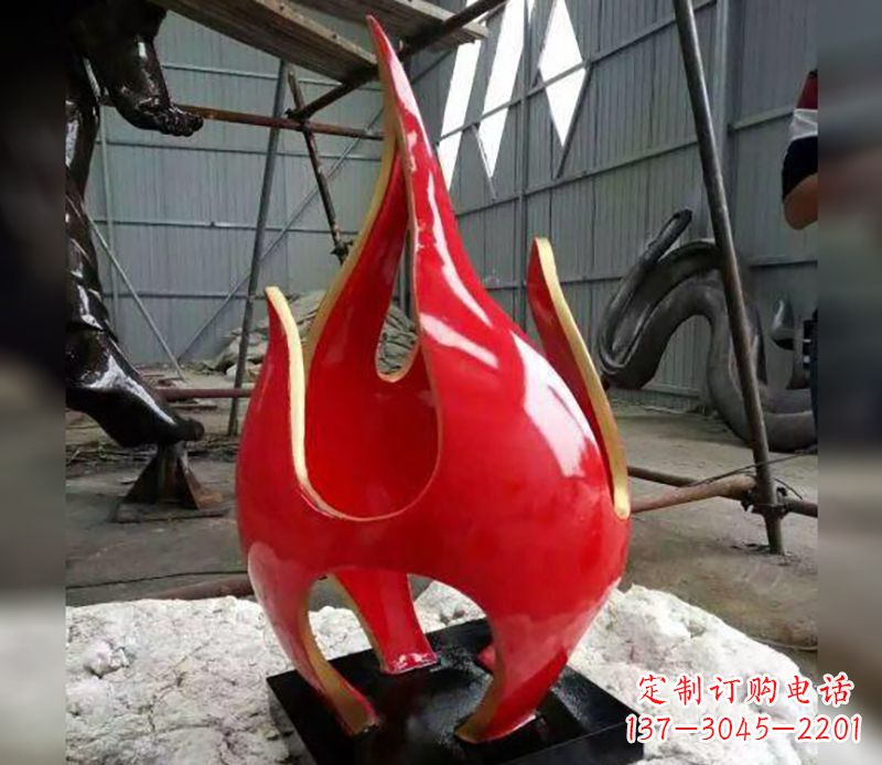 沧州不锈钢火龙果雕塑传承传统文化的艺术品