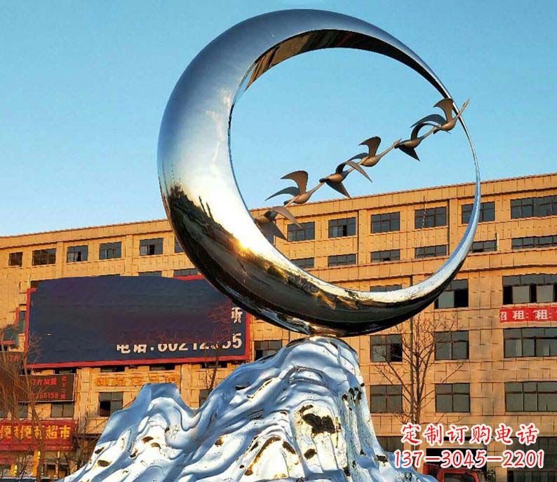 沧州雁雕塑不锈钢的艺术精灵