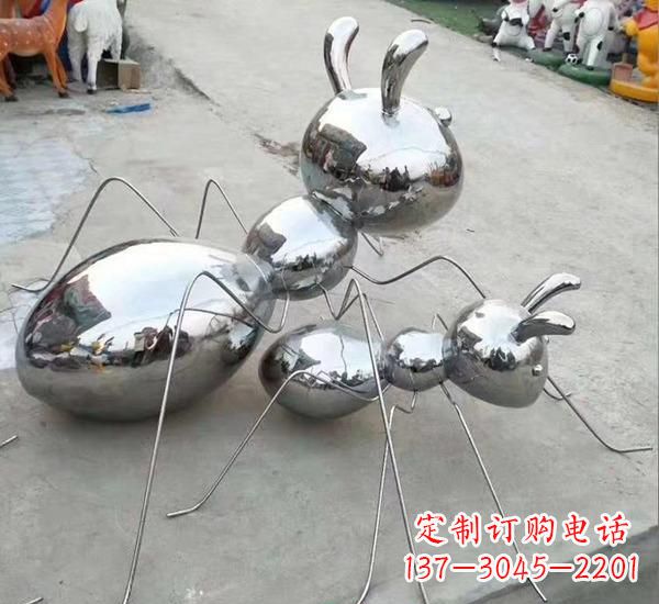 沧州不锈钢镜面蚂蚁雕塑