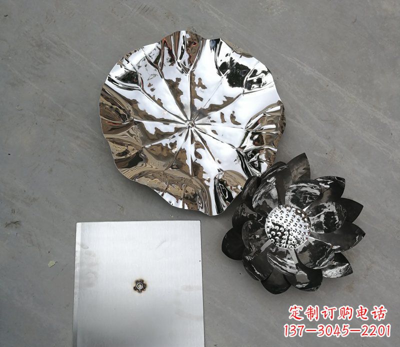 沧州不锈钢荷叶公园景观雕塑
