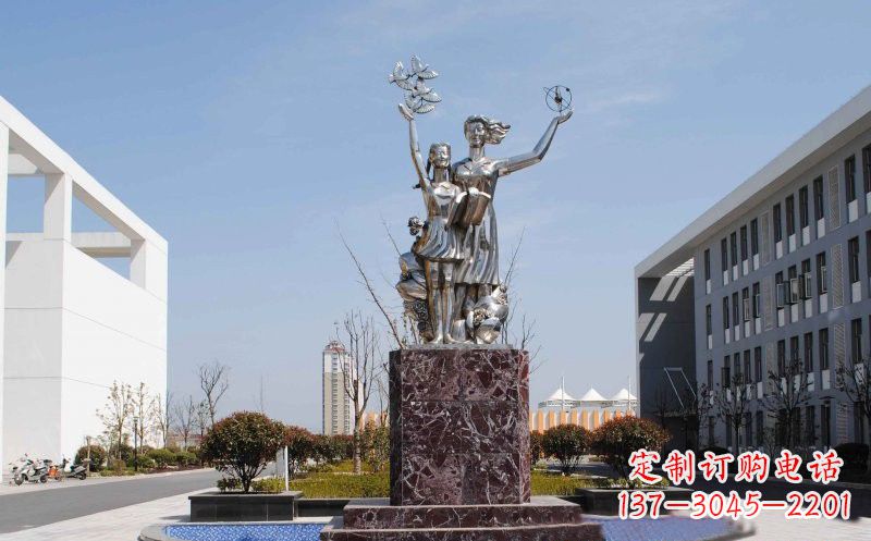 沧州不锈钢学生雕塑——记录学生成长的精美艺术品