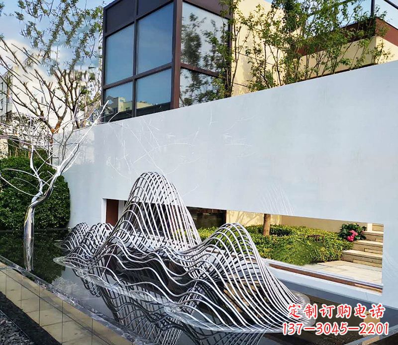 沧州不锈钢镂空假山雕塑精美外形，细腻工艺