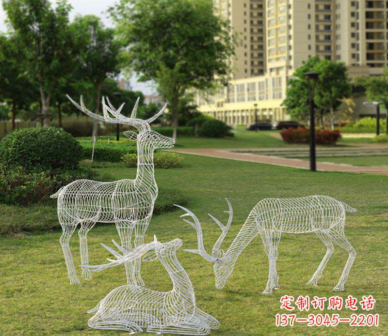 沧州精美梅花鹿雕塑,传承祖先文化瑰宝