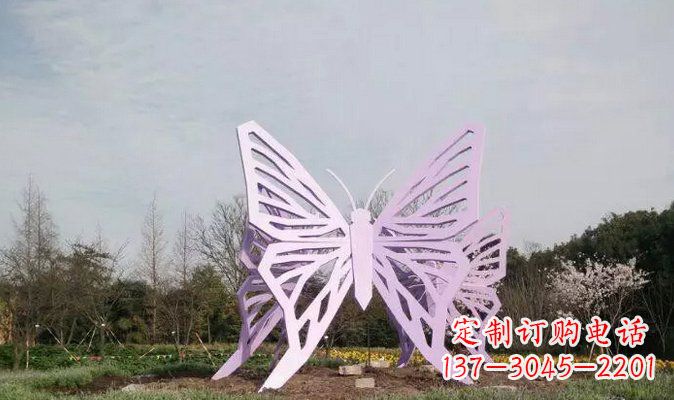 沧州不锈钢蝴蝶雕塑美丽的艺术装点
