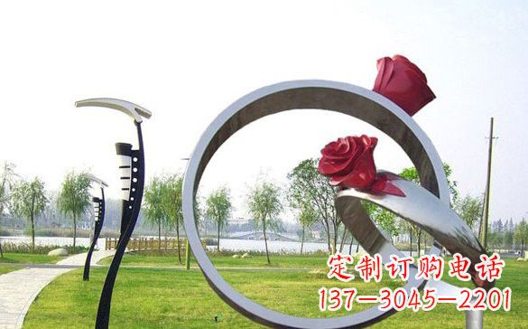 沧州不锈钢玫瑰花戒指精致雕塑之美