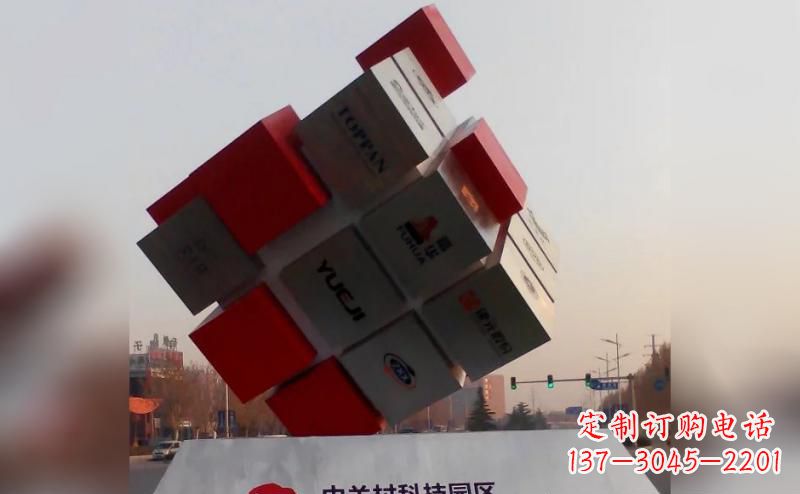 沧州不锈钢魔方雕塑艺术精灵的精彩表现