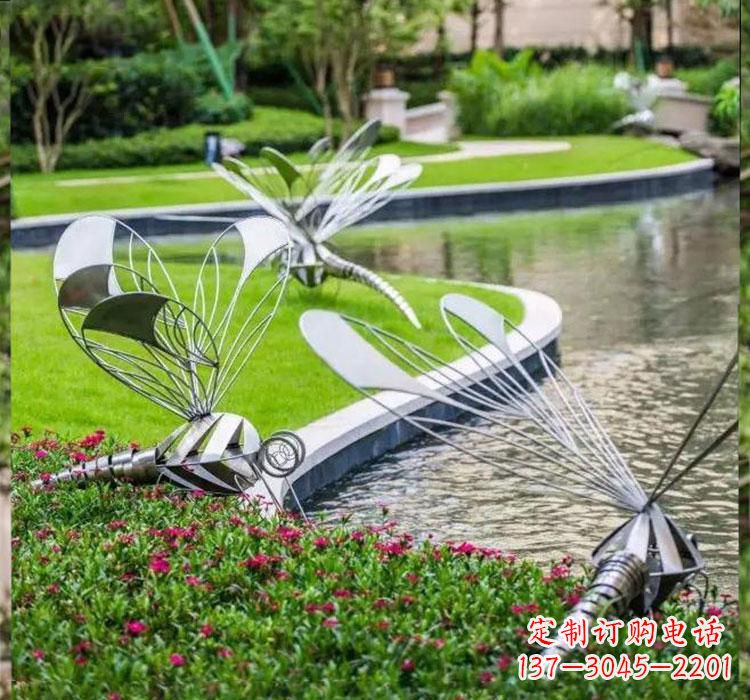 沧州不锈钢蜻蜓一件完美的动物雕塑