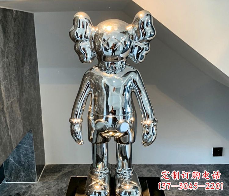 沧州精致的不锈钢机器人雕塑