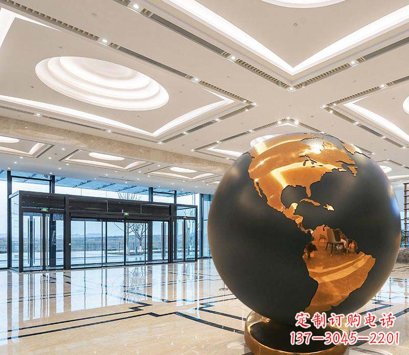 沧州不锈钢地球仪雕塑精美绝伦