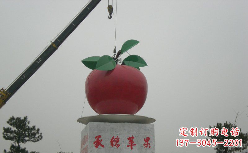 沧州不锈钢苹果雕塑艺术与美学的完美结合