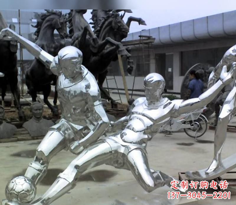 沧州足球运动雕塑