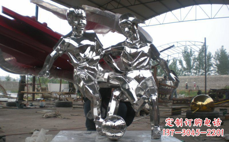 沧州不锈钢足球雕塑