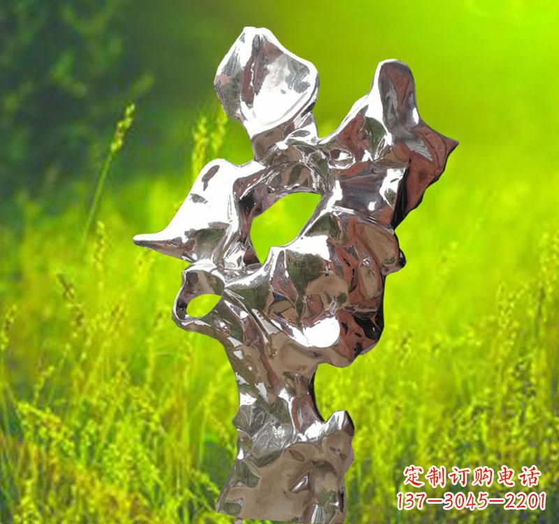 沧州太湖石雕塑精致的不锈钢艺术