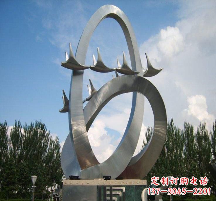 沧州大雁飞翔——不锈钢现代大雁雕塑