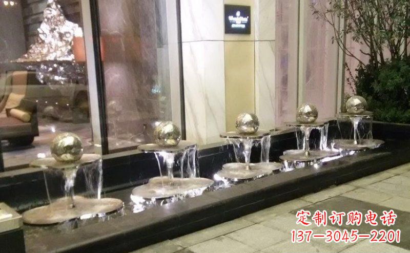 沧州不锈钢小喷泉雕塑美丽之灵