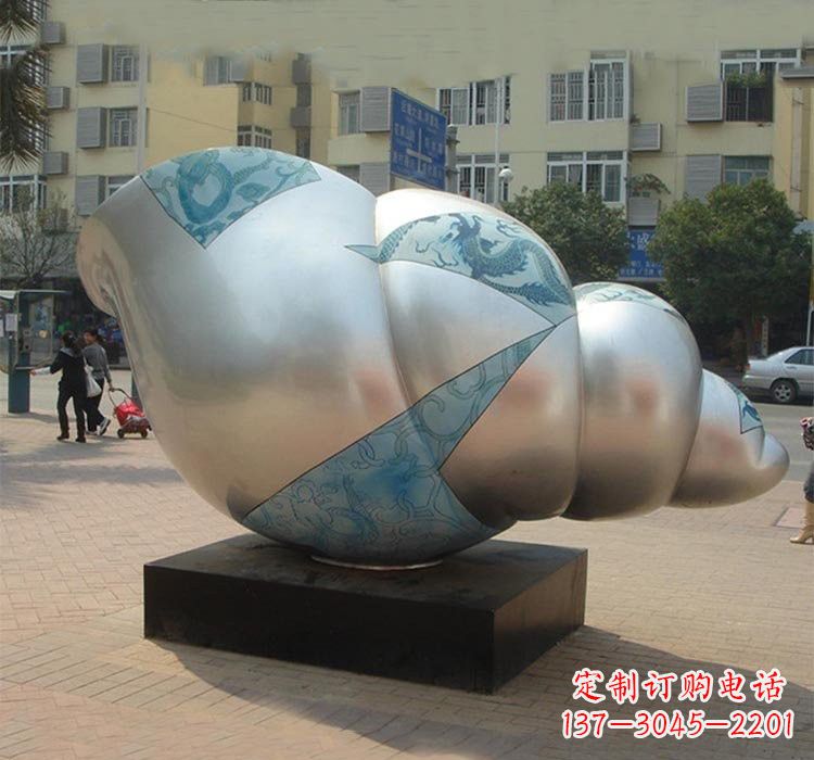 沧州不锈钢海螺雕塑——给小区增添美的魅力