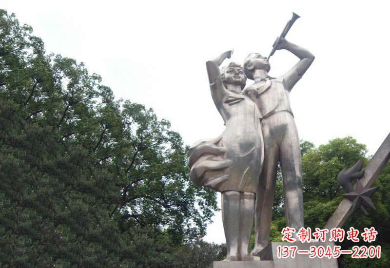 沧州不锈钢小学生雕塑缔造美丽校园新风貌