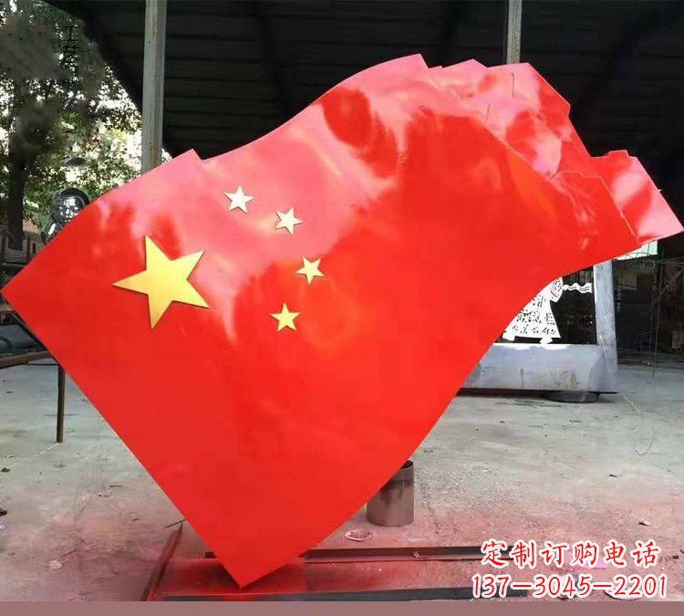 沧州不锈钢校园五星红旗雕塑——传承红色基因,缅怀烈士