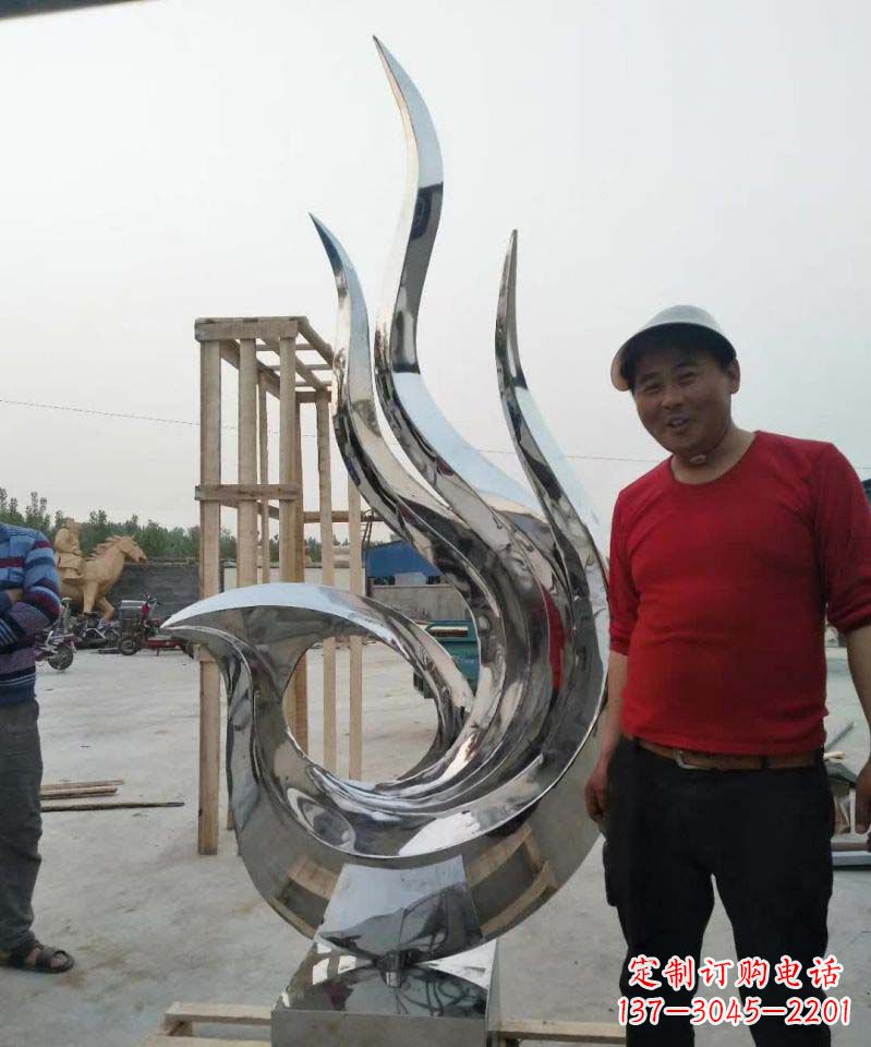 沧州不锈钢艺术之美——凤凰雕塑