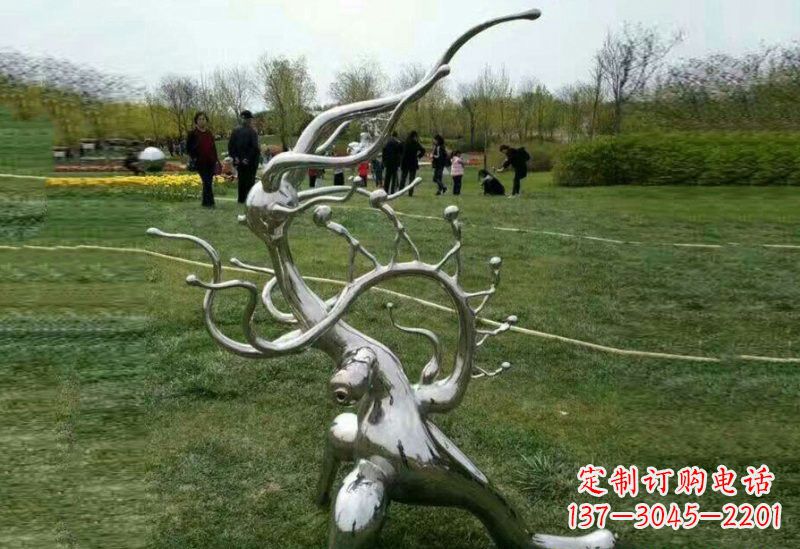 沧州不锈钢树枝雕塑精美的艺术装饰