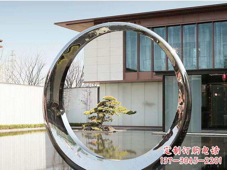 沧州不锈钢月亮雕塑精美绝伦