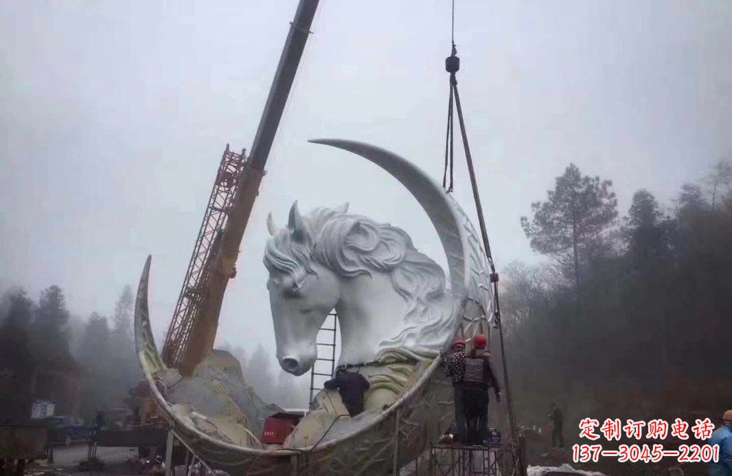 沧州不锈钢月亮雕塑