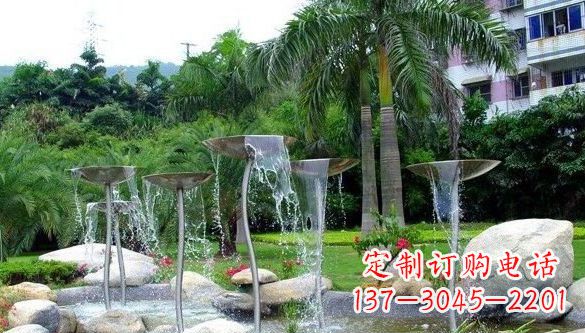 沧州不锈钢喷泉雕塑——艺术之美