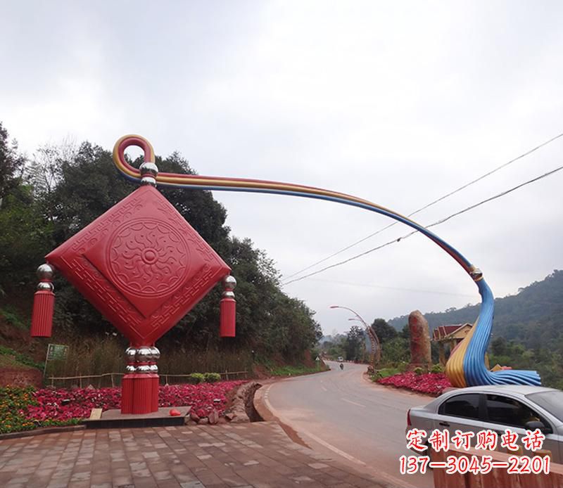 沧州不锈钢拱门雕塑精致的现代艺术
