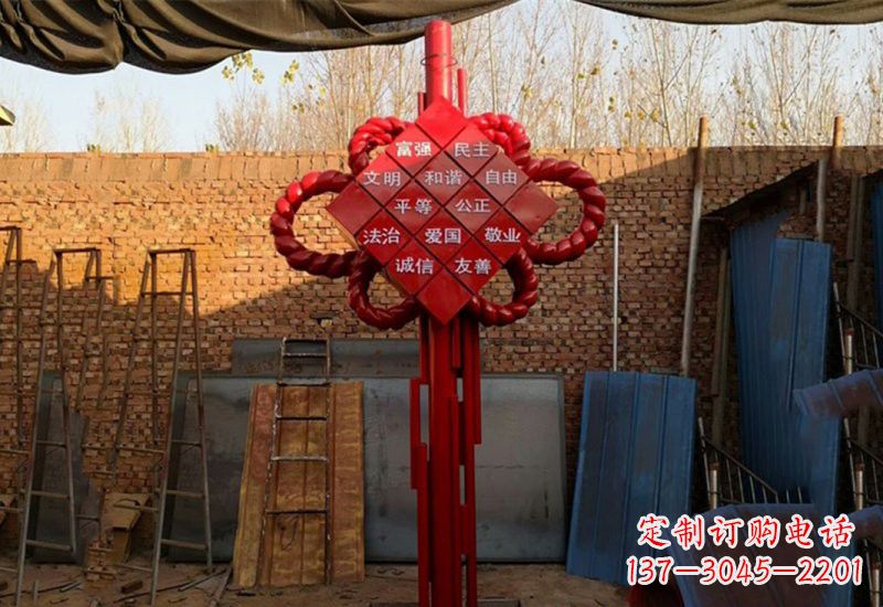 沧州社会主义核心价值观与不锈钢雕塑的融合