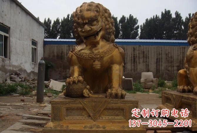 沧州静谧的狮子雕塑精美的工艺与精神传承