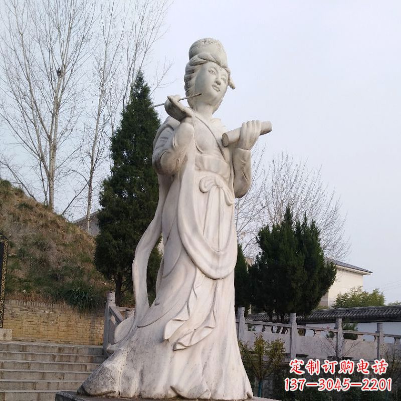 沧州蔡文姬石雕塑像-景区园林古代著名人物才女文学家雕塑