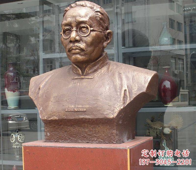 沧州蔡元培雕塑传承睿智的象征