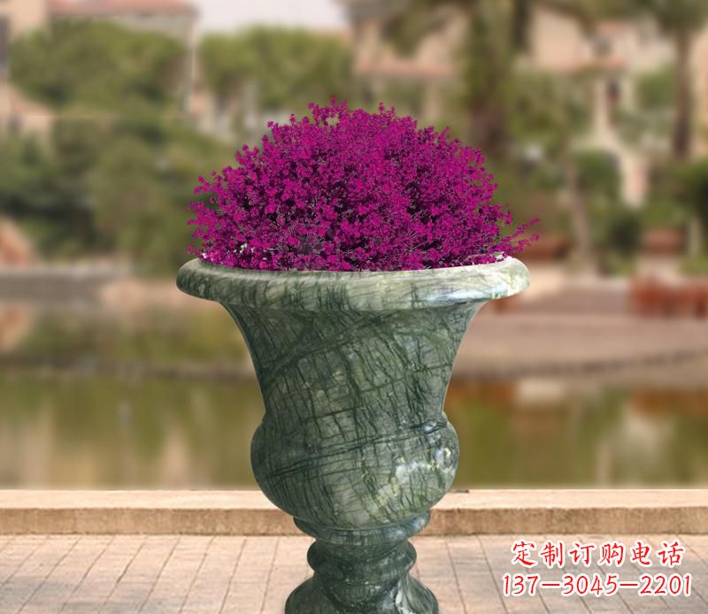 沧州白玉景观花盆雕塑让你的景观更加美观