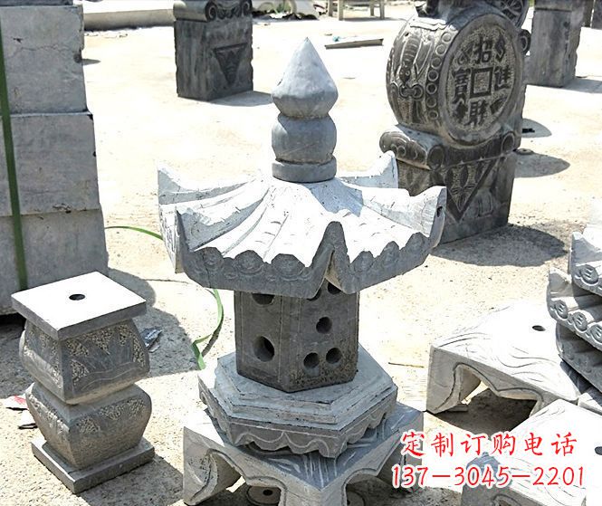 沧州美丽的草坪大理石雕塑石灯