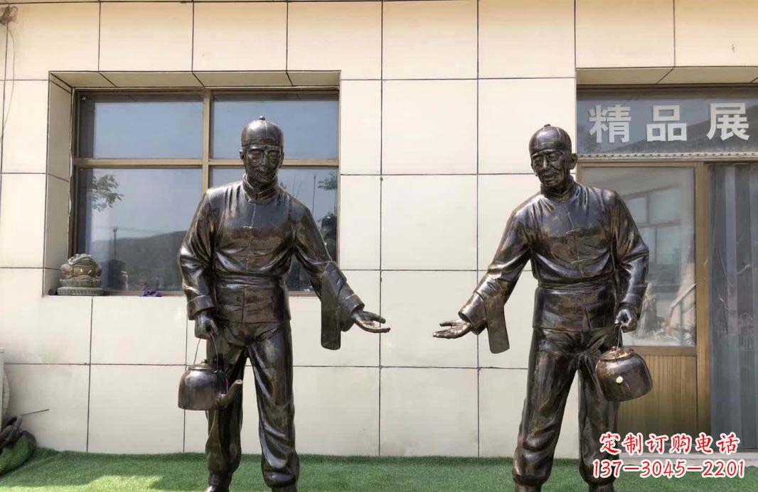 沧州店小二雕塑——记茶馆民俗
