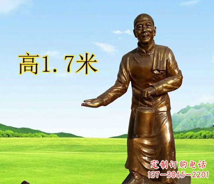 沧州店小二雕塑传承经典艺术