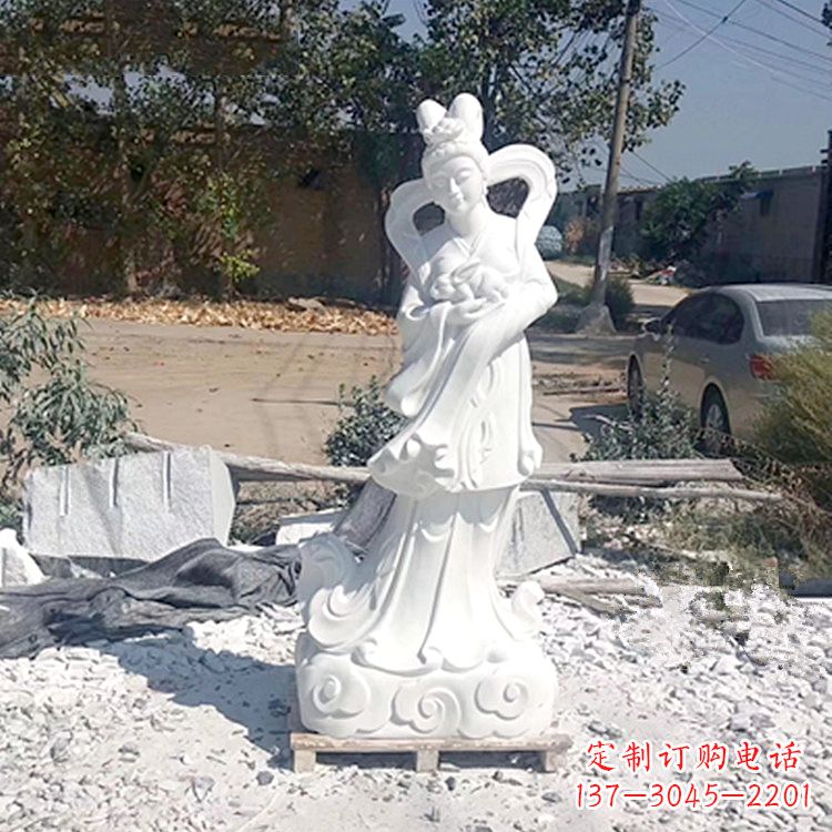 沧州嫦娥奔月汉白玉精美雕像