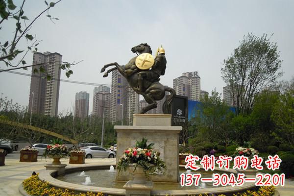 沧州铸造城市象征——铜马战士雕塑